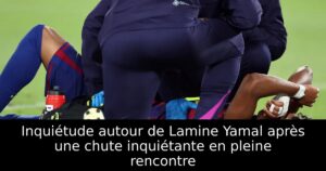 Inquiétude autour de Lamine Yamal après une chute inquiétante en pleine rencontre