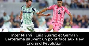 Inter Miami : Luis Suarez et German Berterame sauvent un point face aux New England Revolution