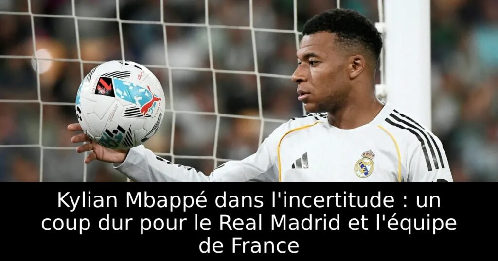 Kylian Mbappé dans l&rsquo;incertitude : un coup dur pour le Real Madrid et l&rsquo;équipe de France