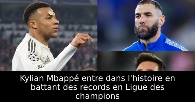 Kylian Mbappé entre dans l'histoire en battant des records en Ligue des champions