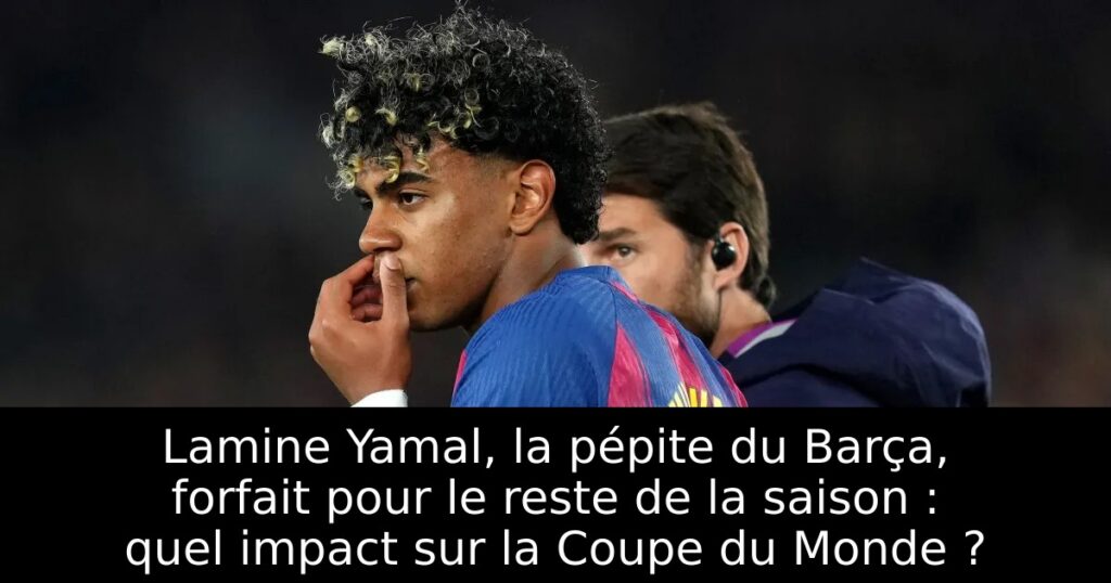 Lamine Yamal, la pépite du Barça, forfait pour le reste de la saison : quel impact sur la Coupe du Monde ?