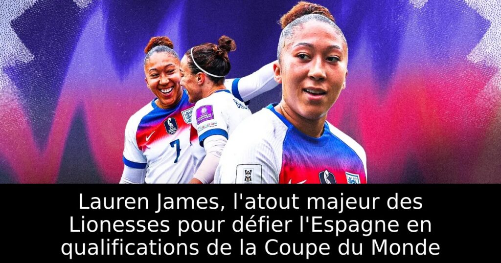 Lauren James, l&rsquo;atout majeur des Lionesses pour défier l&rsquo;Espagne en qualifications de la Coupe du Monde