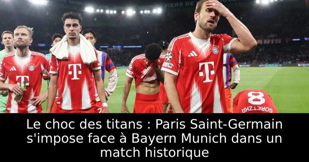Le choc des titans : Paris Saint-Germain s&rsquo;impose face à Bayern Munich dans un match historique