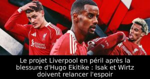 Le projet Liverpool en péril après la blessure d&rsquo;Hugo Ekitike : Isak et Wirtz doivent relancer l&rsquo;espoir
