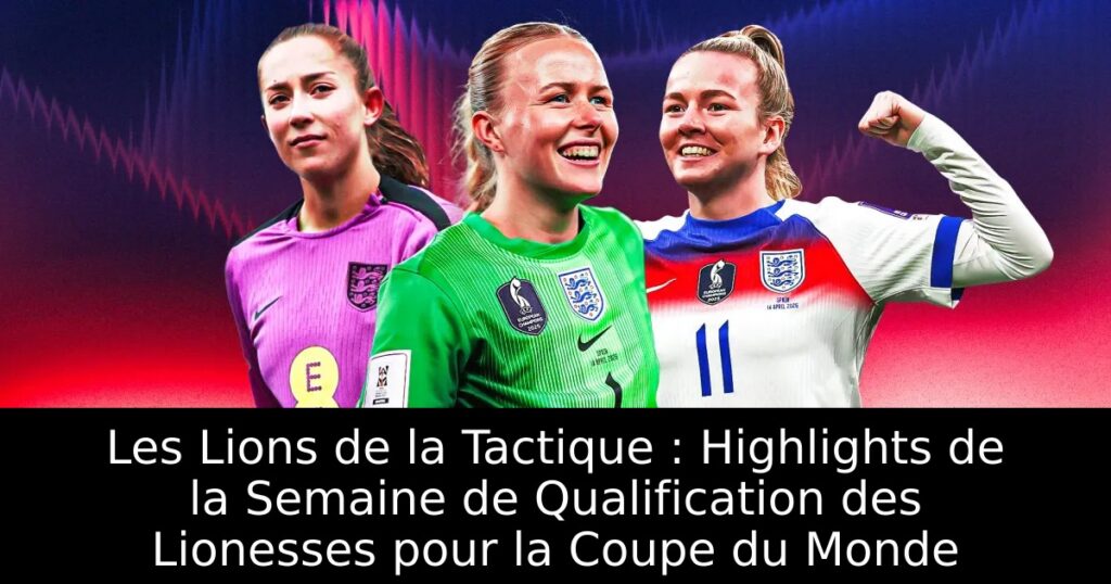 Les Lions de la Tactique : Highlights de la Semaine de Qualification des Lionesses pour la Coupe du Monde