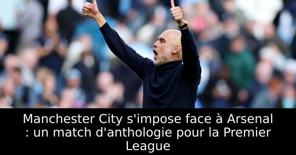 Manchester City s&rsquo;impose face à Arsenal : un match d&rsquo;anthologie pour la Premier League