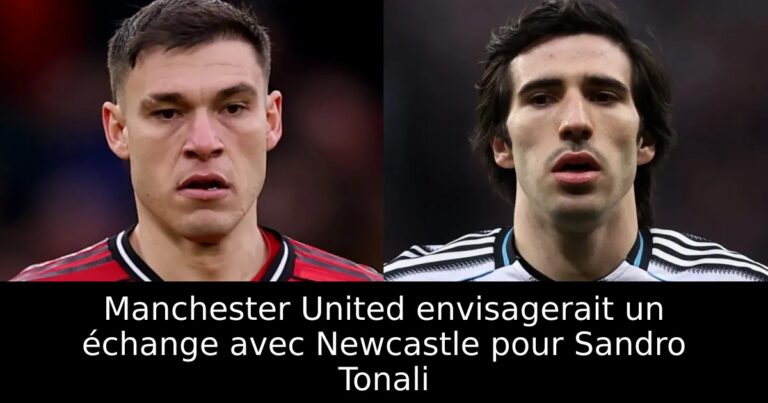 Manchester United envisagerait un échange avec Newcastle pour Sandro Tonali