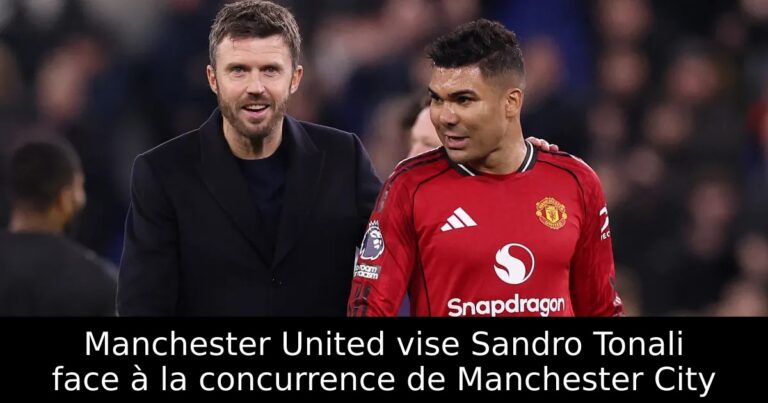 Manchester United vise Sandro Tonali face à la concurrence de Manchester City