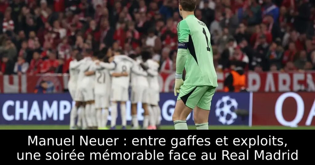 Manuel Neuer : entre gaffes et exploits, une soirée mémorable face au Real Madrid