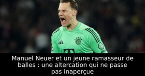 Manuel Neuer et un jeune ramasseur de balles : une altercation qui ne passe pas inaperçue