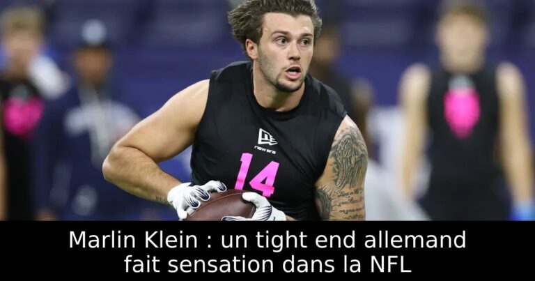 Marlin Klein : un tight end allemand fait sensation dans la NFL