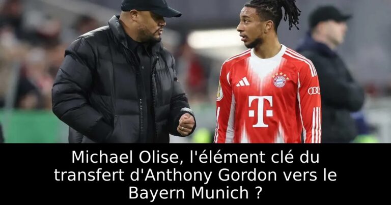 Michael Olise, l'élément clé du transfert d'Anthony Gordon vers le Bayern Munich ?