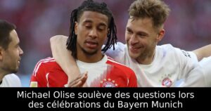 Michael Olise soulève des questions lors des célébrations du Bayern Munich