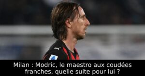 Milan : Modric, le maestro aux coudées franches, quelle suite pour lui ?