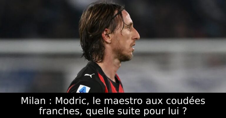 Milan : Modric, le maestro aux coudées franches, quelle suite pour lui ?