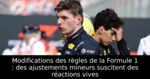 Modifications des règles de la Formule 1 : des ajustements mineurs suscitent des réactions vives