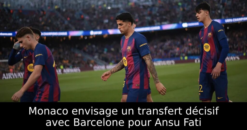 Monaco envisage un transfert décisif avec Barcelone pour Ansu Fati