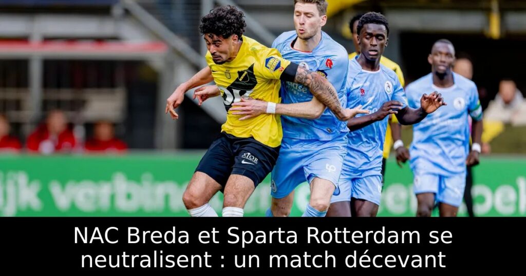 NAC Breda et Sparta Rotterdam se neutralisent : un match décevant
