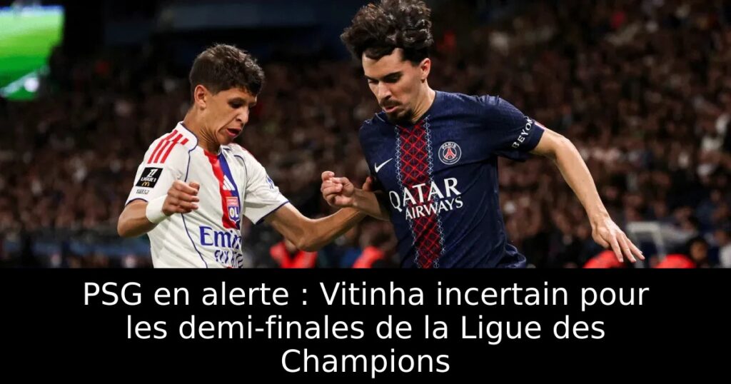 PSG en alerte : Vitinha incertain pour les demi-finales de la Ligue des Champions