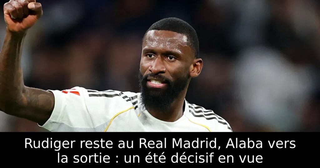 Rudiger reste au Real Madrid, Alaba vers la sortie : un été décisif en vue
