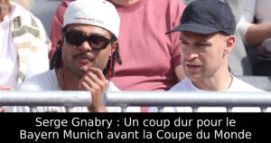 Serge Gnabry : Un coup dur pour le Bayern Munich avant la Coupe du Monde