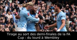 Tirage au sort des demi-finales de la FA Cup : du lourd à Wembley