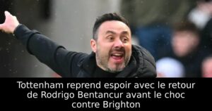 Tottenham reprend espoir avec le retour de Rodrigo Bentancur avant le choc contre Brighton