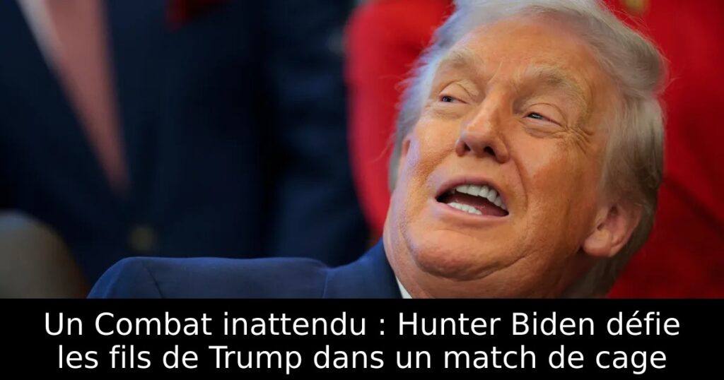 Un Combat inattendu : Hunter Biden défie les fils de Trump dans un match de cage