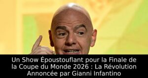 Un Show Époustouflant pour la Finale de la Coupe du Monde 2026 : La Révolution Annoncée par Gianni Infantino