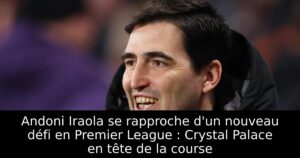 Andoni Iraola se rapproche d&rsquo;un nouveau défi en Premier League : Crystal Palace en tête de la course
