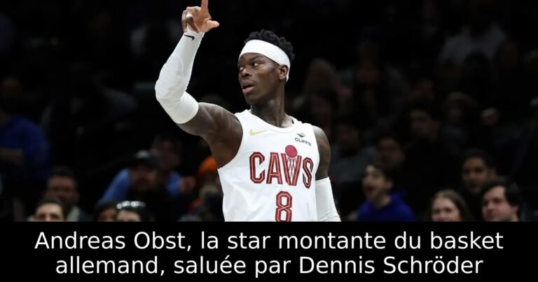 Andreas Obst, la star montante du basket allemand, saluée par Dennis Schröder