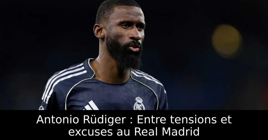 Antonio Rüdiger : Entre tensions et excuses au Real Madrid