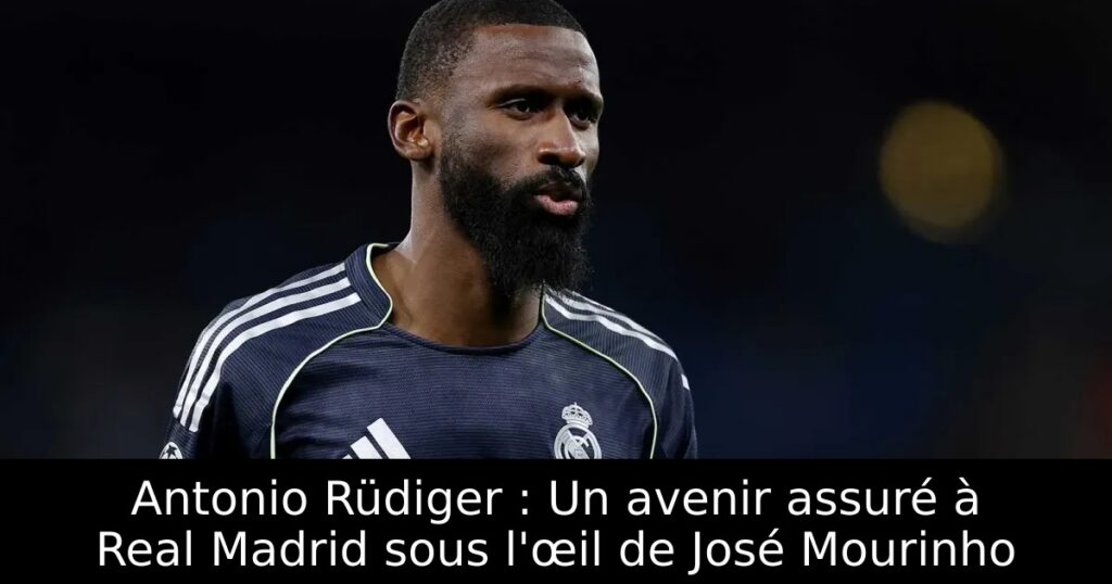 Antonio Rüdiger : Un avenir assuré à Real Madrid sous l&rsquo;œil de José Mourinho