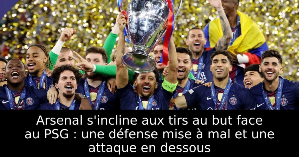 Arsenal s&rsquo;incline aux tirs au but face au PSG : une défense mise à mal et une attaque en dessous