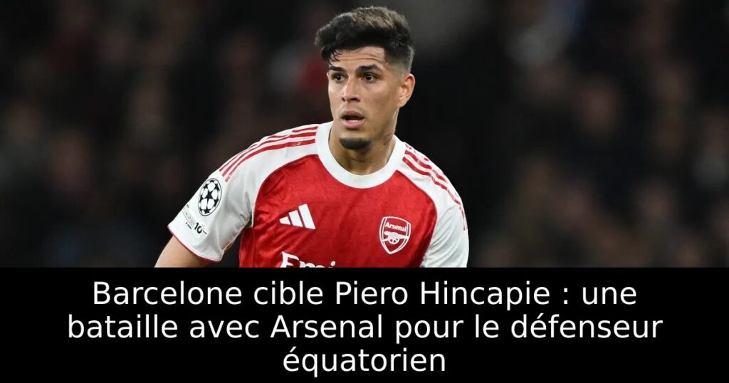 Barcelone cible Piero Hincapie : une bataille avec Arsenal pour le défenseur équatorien