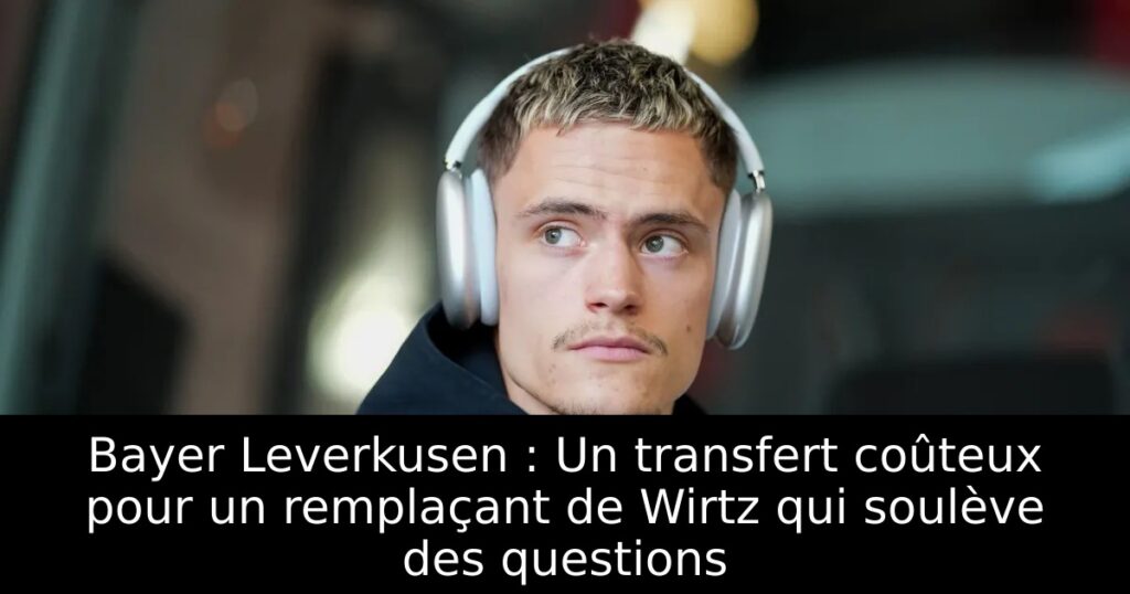 Bayer Leverkusen : Un transfert coûteux pour un remplaçant de Wirtz qui soulève des questions