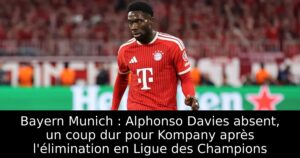 Bayern Munich : Alphonso Davies absent, un coup dur pour Kompany après l&rsquo;élimination en Ligue des Champions