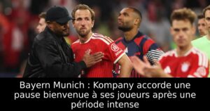 Bayern Munich : Kompany accorde une pause bienvenue à ses joueurs après une période intense