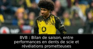 BVB : Bilan de saison, entre performances en dents de scie et révélations prometteuses