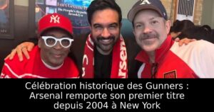 Célébration historique des Gunners : Arsenal remporte son premier titre depuis 2004 à New York