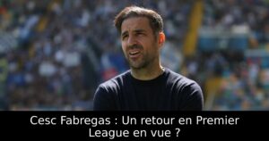 Cesc Fabregas : Un retour en Premier League en vue ?