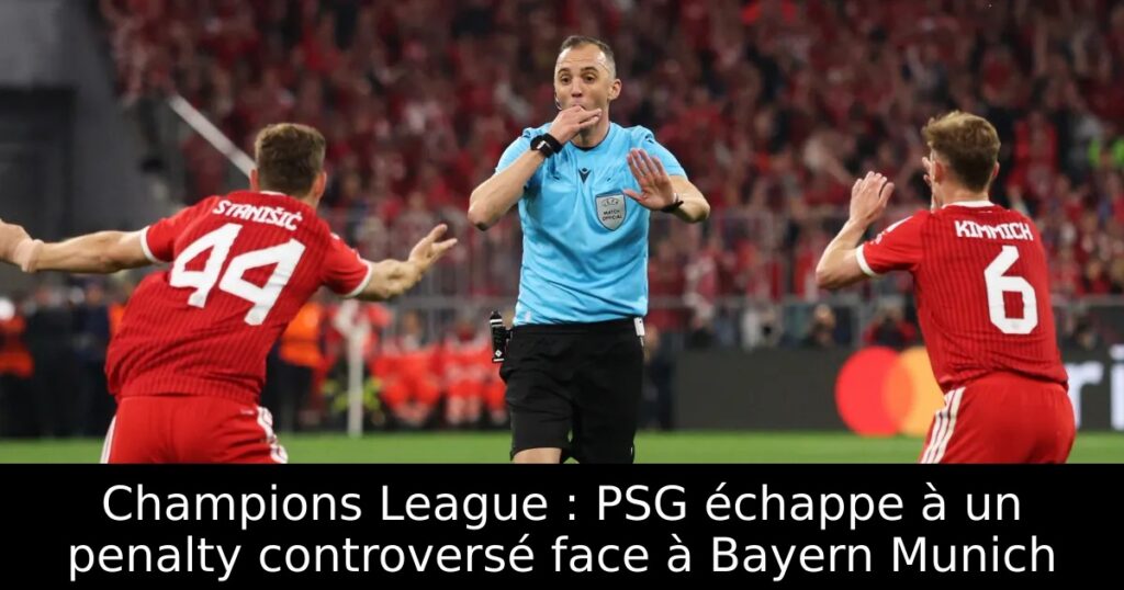 Champions League : PSG échappe à un penalty controversé face à Bayern Munich