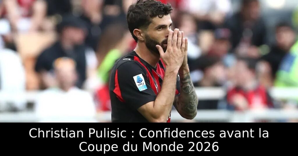 Christian Pulisic : Confidences avant la Coupe du Monde 2026