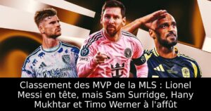 Classement des MVP de la MLS : Lionel Messi en tête, mais Sam Surridge, Hany Mukhtar et Timo Werner à l&rsquo;affût