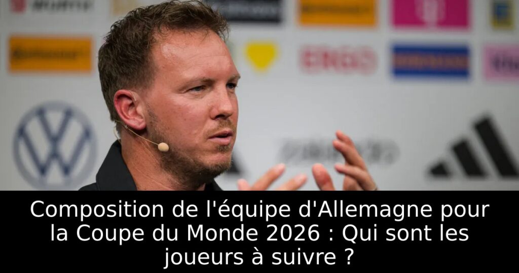 Composition de l&rsquo;équipe d&rsquo;Allemagne pour la Coupe du Monde 2026 : Qui sont les joueurs à suivre ?