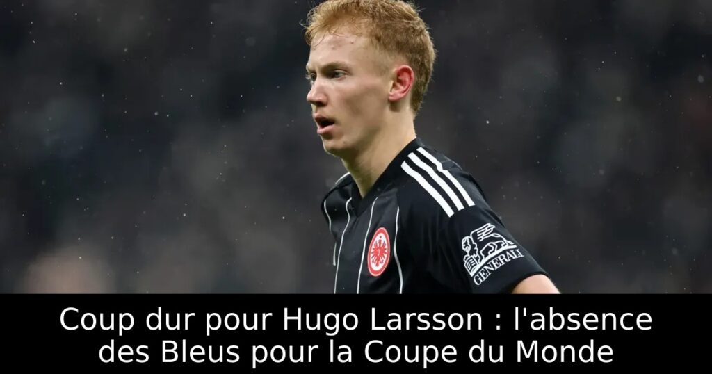 Coup dur pour Hugo Larsson : l&rsquo;absence des Bleus pour la Coupe du Monde