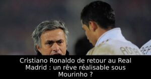 Cristiano Ronaldo de retour au Real Madrid : un rêve réalisable sous Mourinho ?