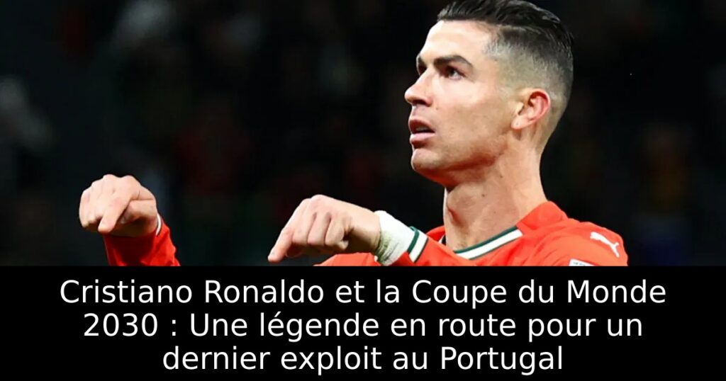 Cristiano Ronaldo et la Coupe du Monde 2030 : Une légende en route pour un dernier exploit au Portugal