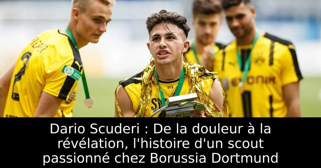 Dario Scuderi : De la douleur à la révélation, l&rsquo;histoire d&rsquo;un scout passionné chez Borussia Dortmund