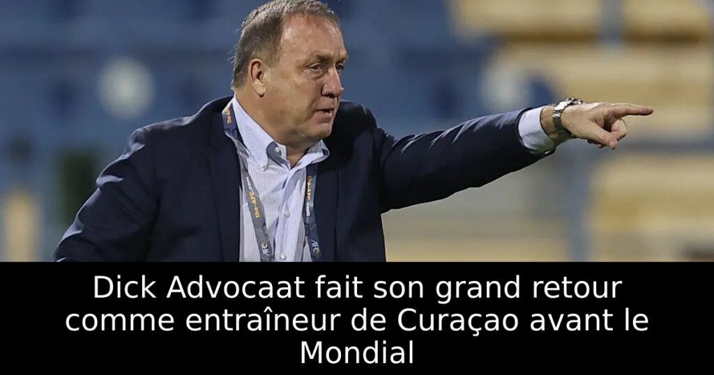 Dick Advocaat fait son grand retour comme entraîneur de Curaçao avant le Mondial
